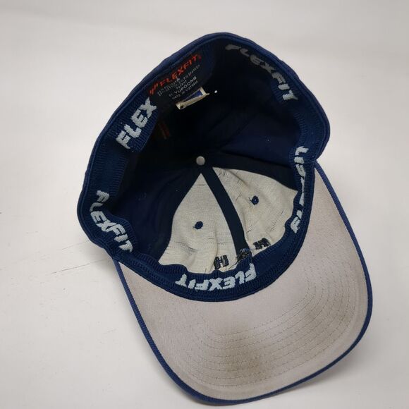 R&H Mechanical Fitted Hat Blue S/M Flexfit Embroidered 6 Panel Yupoong - Picture 6 of 8